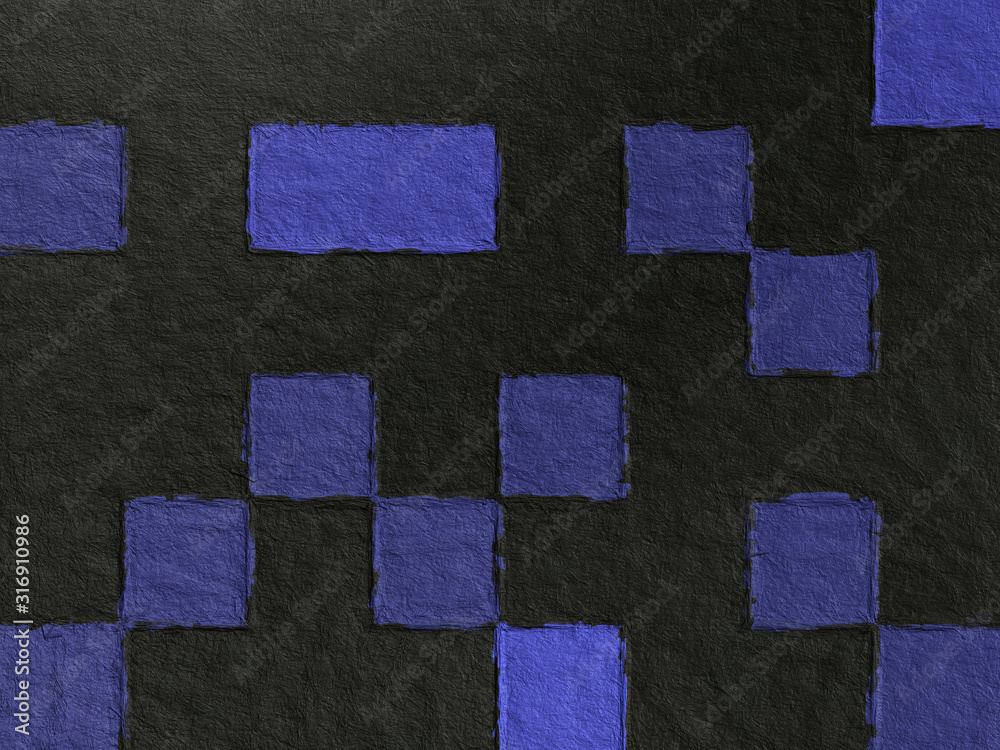 Fototapeta premium Colorful square pattern with a rough texture background. Background texture wall and have copy space for text. Picture for creative wallpaper or design art work.