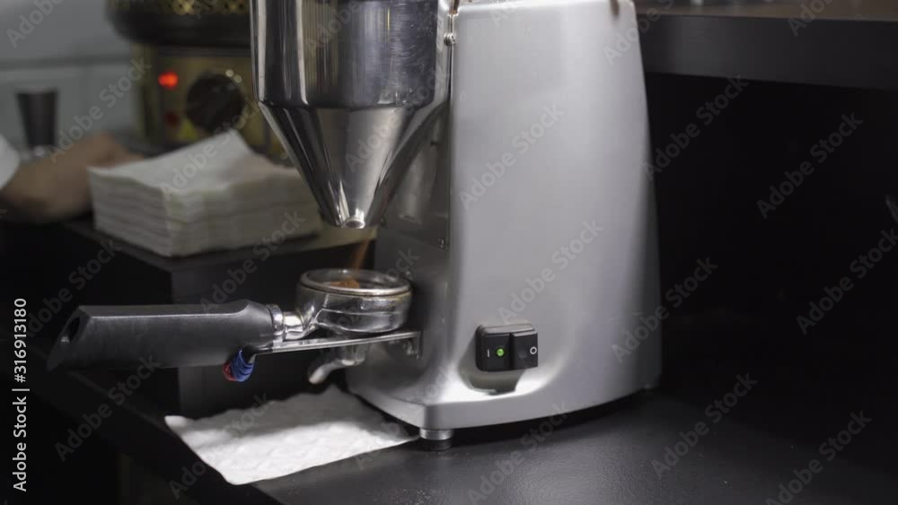 Making a cappuccino in a coffee shop Making a cappuccino in a coffee shop