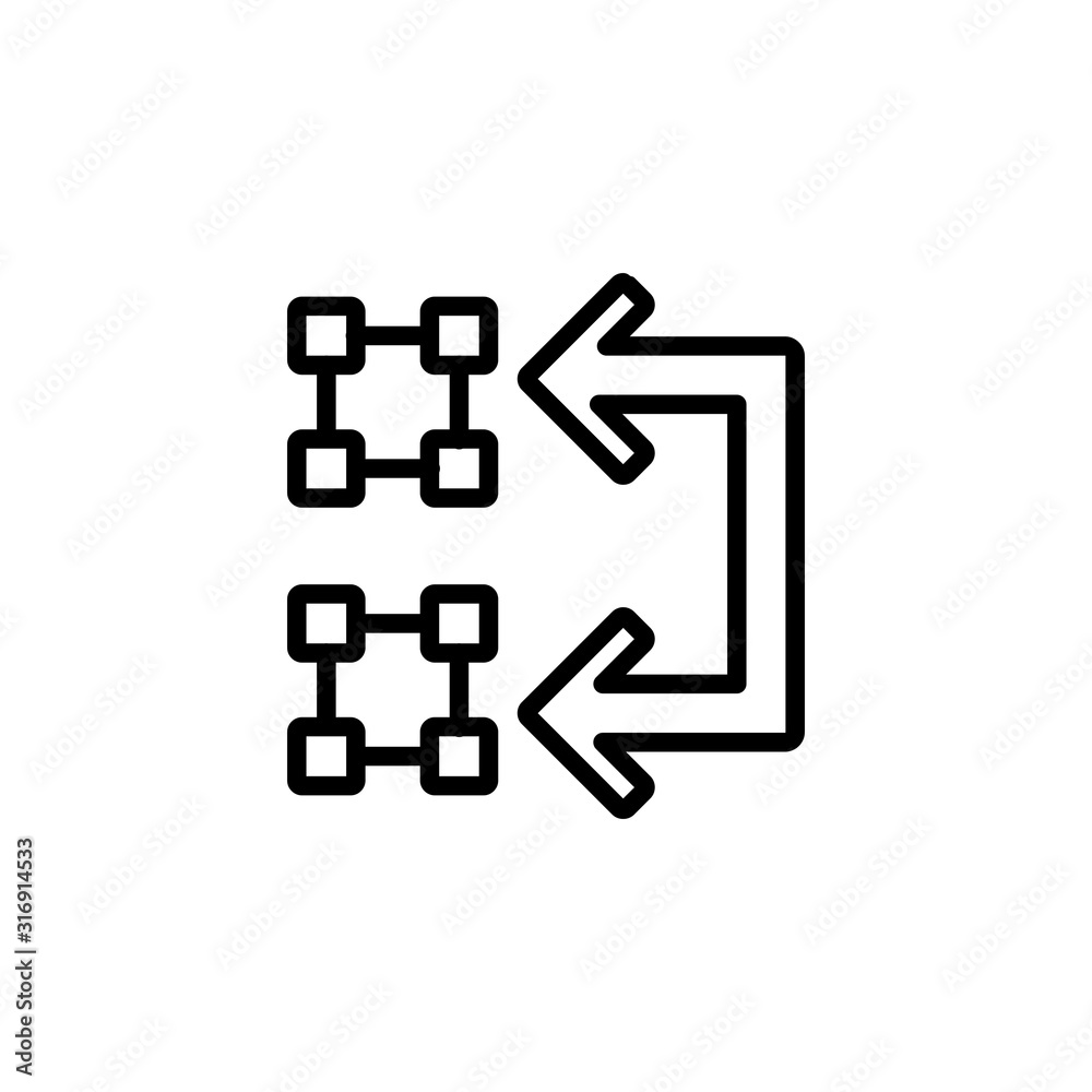 convert vector to vector icon design line style. Perfect for application, web, logo and presentation template convert vector to vector icon design line style. Perfect for application, web, logo and presentation template