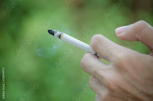 cigarette in hand
