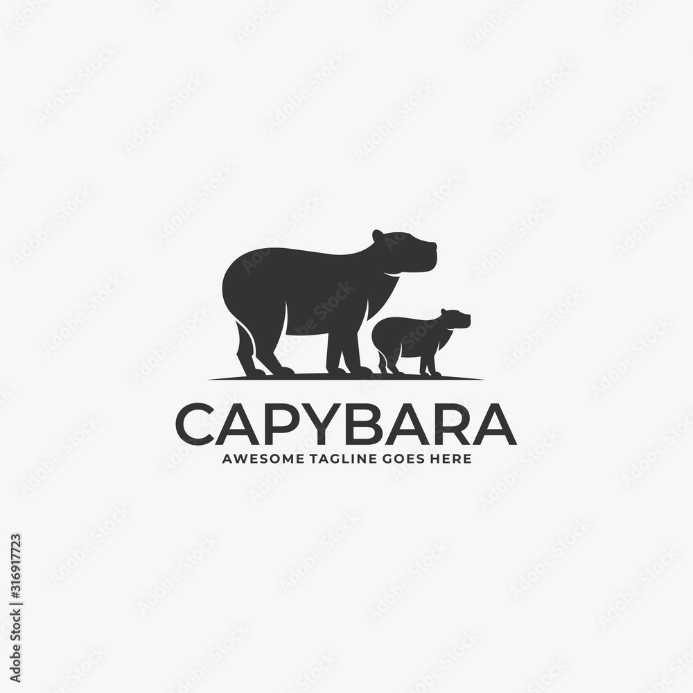 Vector Logo Illustration Cayenne Silhouette Vector Logo Illustration Cayenne Silhouette