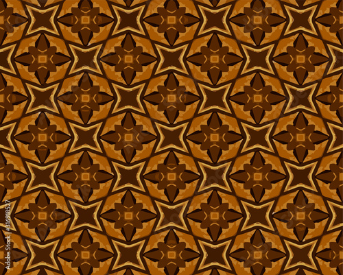 Seamless pattern in ornamental style. Geometric desing texture for greeting card and gifts. © Big-Team-Studio ✅ 