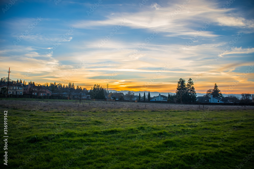 Sunset in California