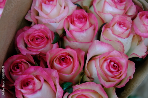 bouquet of pink roses