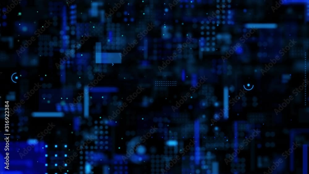 3D Rendering Abstract background flying pass through block and pixel element for cyber futuristic and technology concept with dark and grain processed 3D Rendering Abstract background flying pass through block and pixel element for cyber futuristic and technology concept with dark and grain processed