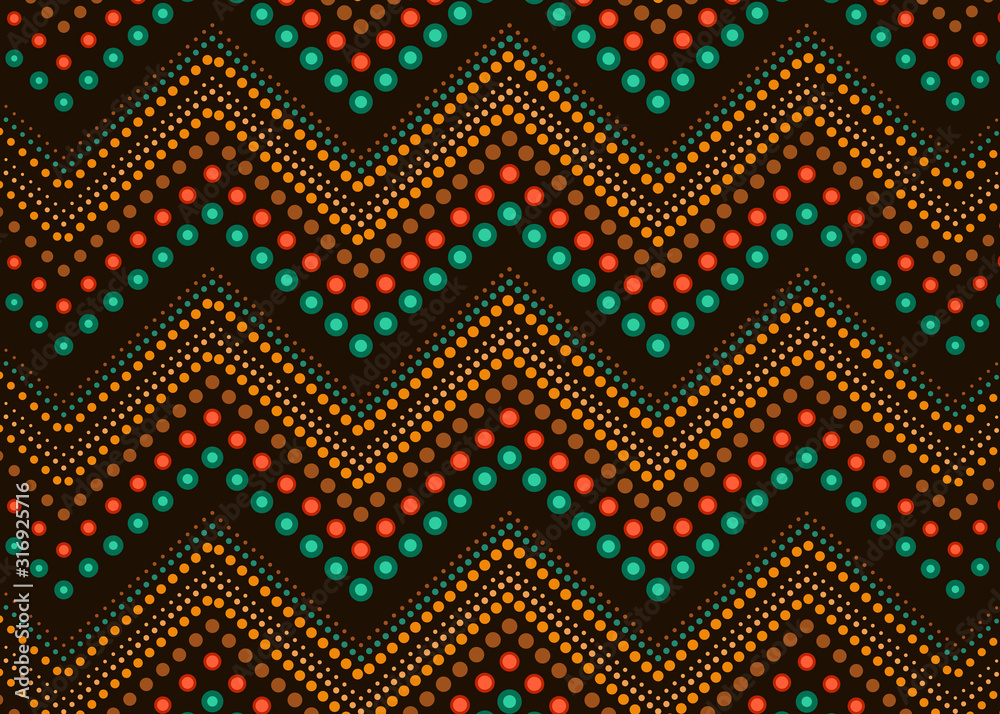 Obraz premium Dot seamless pattern background - Vector illustration