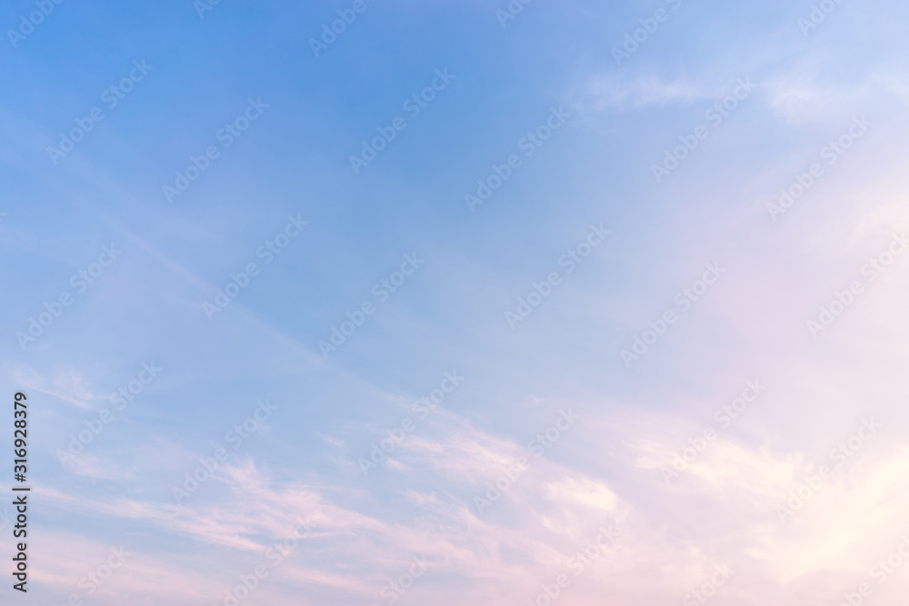 Scenic view of beautiful clear sky background