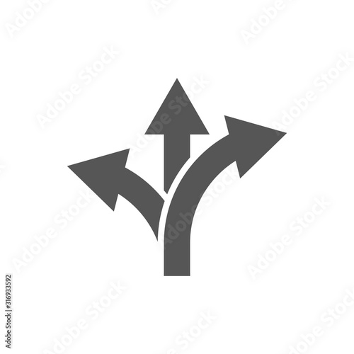 Way vector icon illustration design template