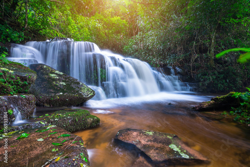 Beauty in nature  Mun Dang Waterfall at Phu Hin Rong Kla National Park  Thailand 