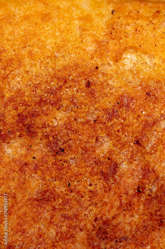 Brown bread crust as an abstract background