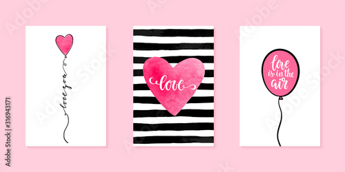Valentines day and wedding card template. Hand drawn calligraphy brush pen lettering i love you. design greeting card and invitation of the wedding, birthday, Valentine s Day, mother s day, holiday.