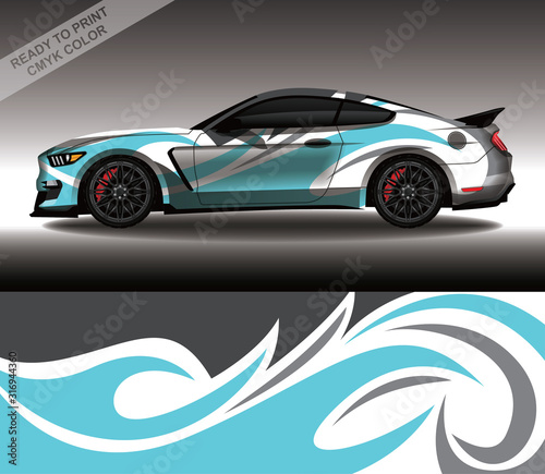 Car wrap decal design vector  custom livery race rally car vehicle sticker and tinting.