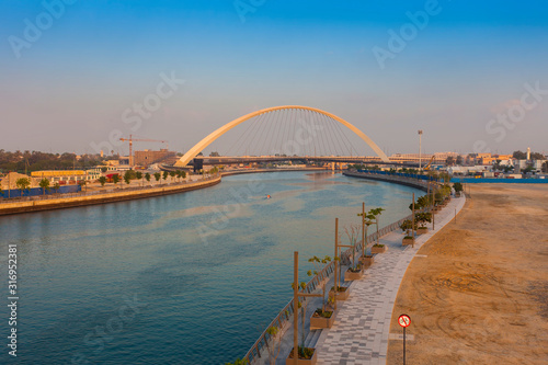 Tolerance Bridge in Dubai city, UAE