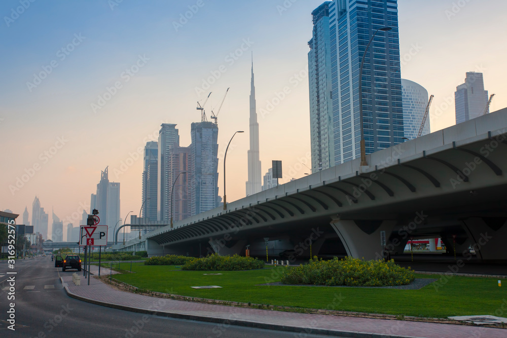 Dubai city downtown, United Arab Emirates