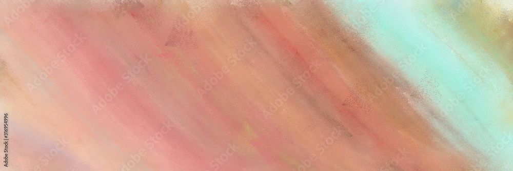 abstract painting header colours with dark salmon, rosy brown and powder blue colors