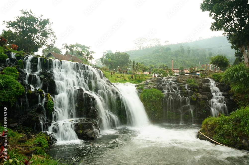 Fototapeta premium waterfall in deep forest
