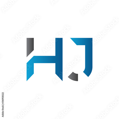 Free Download letter HJ Logo Design Vector Template. Initial HJ Letter Design Vector Illustration - GFXLoad