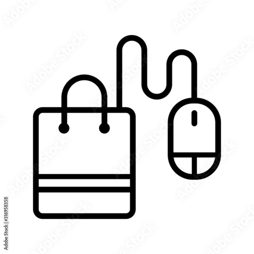  Shopping icon vector. E-commerce illustration sign. eshop symbol.
