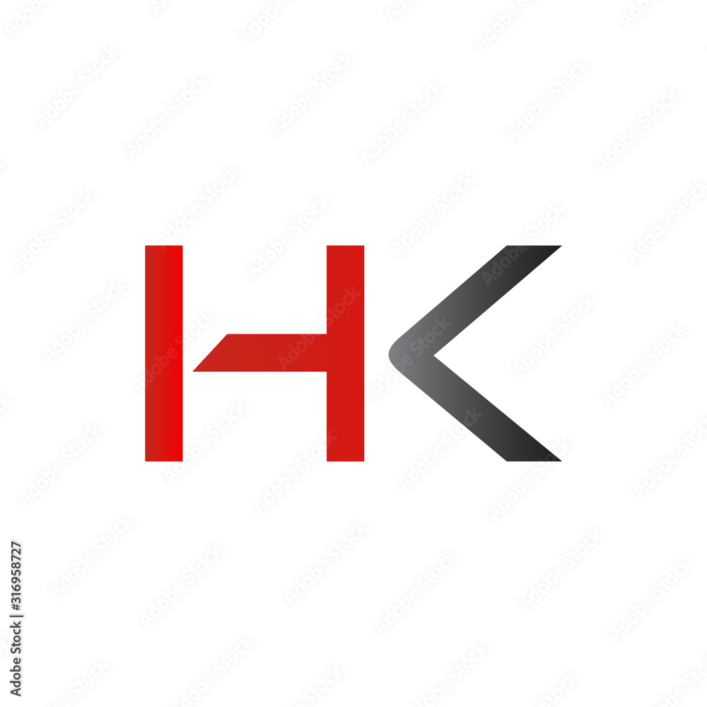 letter HK Logo Design Vector Template. Initial HK Letter Design Vector Illustration letter HK Logo Design Vector Template. Initial HK Letter Design Vector Illustration