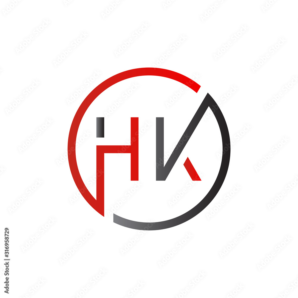 letter HK Logo Design Vector Template. Initial HK Letter Design Vector Illustration letter HK Logo Design Vector Template. Initial HK Letter Design Vector Illustration