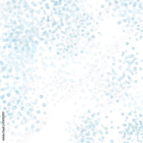 Abstract background. White background, blue dots