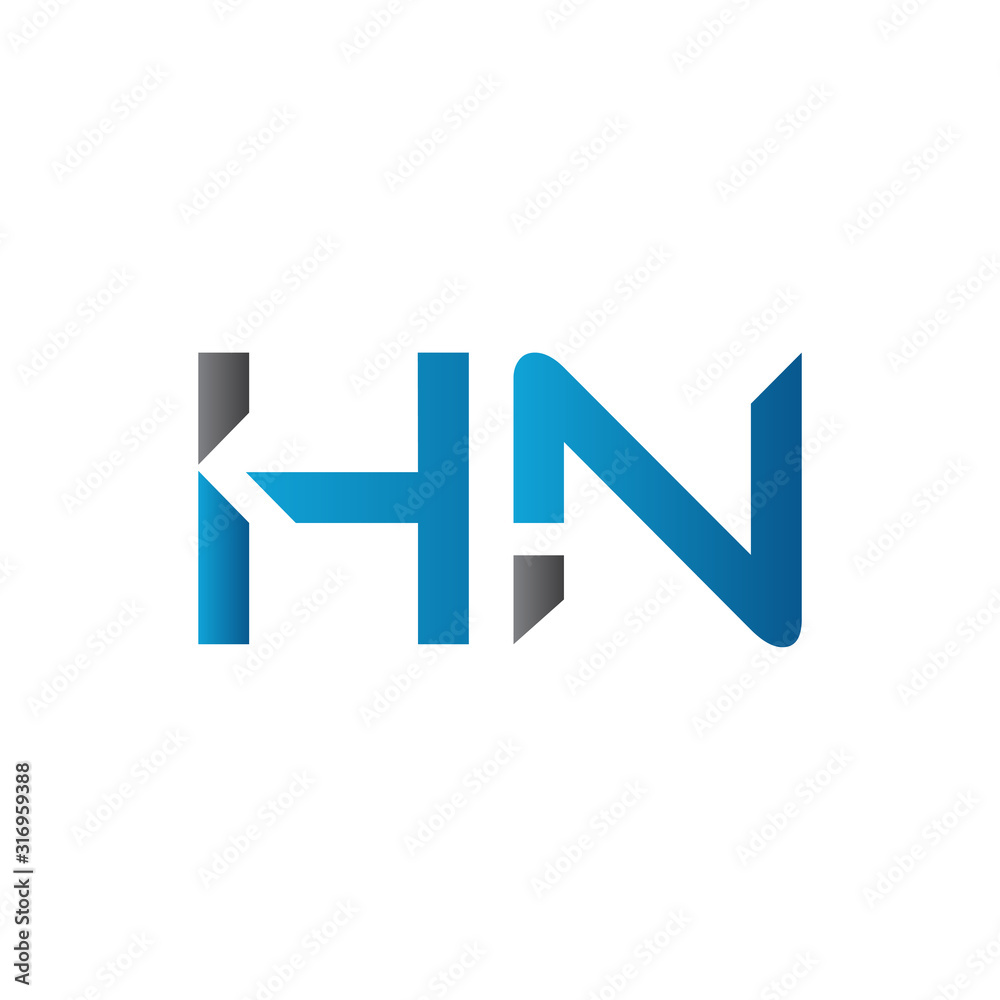 letter HN Logo Design Vector Template. Initial HN Letter Design Vector Illustration letter HN Logo Design Vector Template. Initial HN Letter Design Vector Illustration
