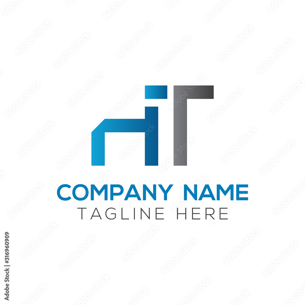 letter HT Logo Design Vector Template. Initial HT Letter Design Vector Illustration letter HT Logo Design Vector Template. Initial HT Letter Design Vector Illustration