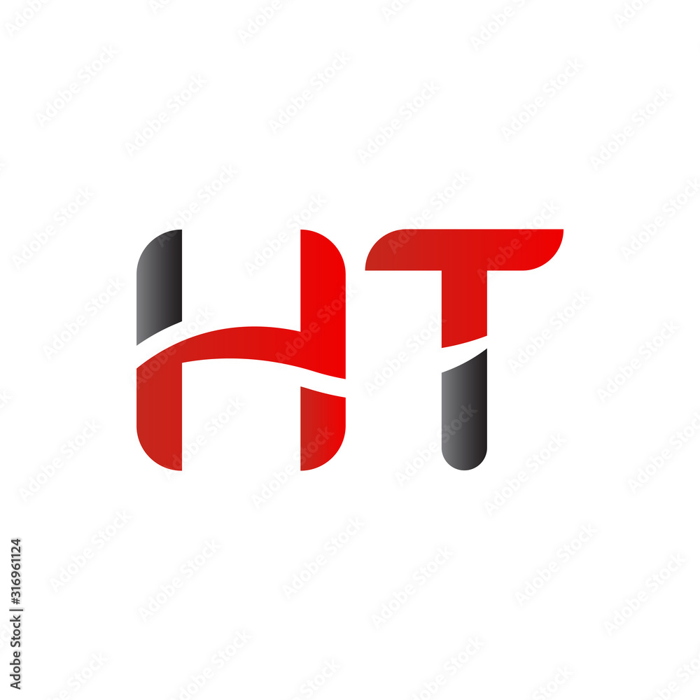 letter HT Logo Design Vector Template. Initial HT Letter Design Vector Illustration letter HT Logo Design Vector Template. Initial HT Letter Design Vector Illustration