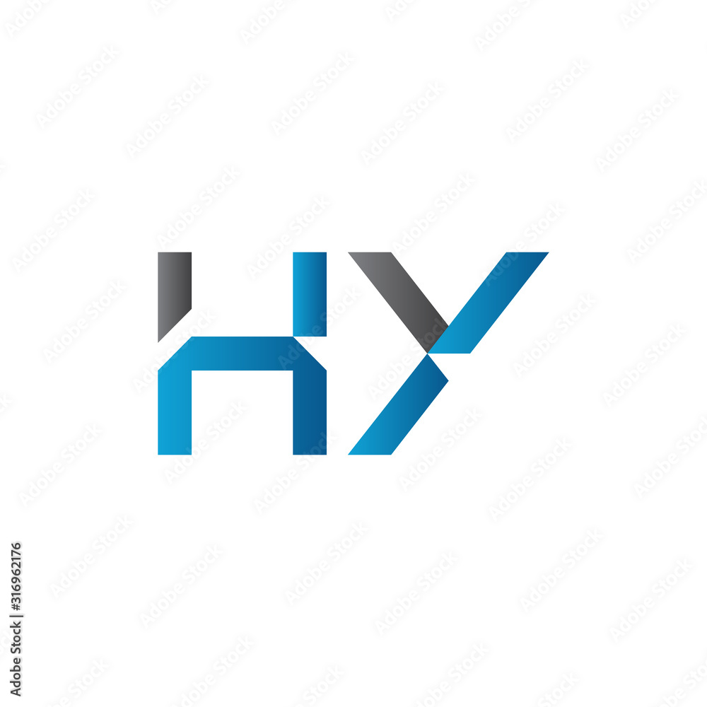 letter HY Logo Design Vector Template. Initial HY Letter Design Vector Illustration letter HY Logo Design Vector Template. Initial HY Letter Design Vector Illustration