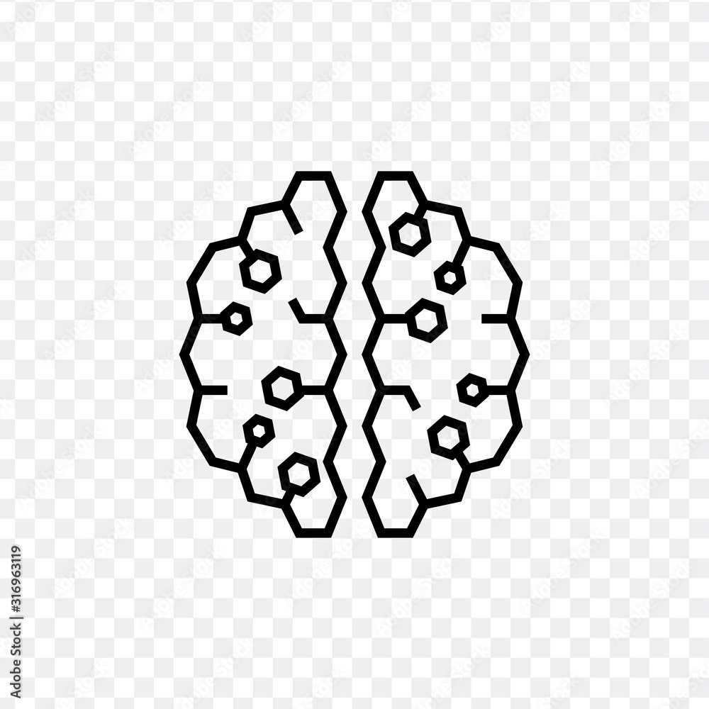 Brain icon template. Simple brain flat design vector. Stock vector illustration isolated on white background. Brain icon template. Simple brain flat design vector. Stock vector illustration isolated on white background.