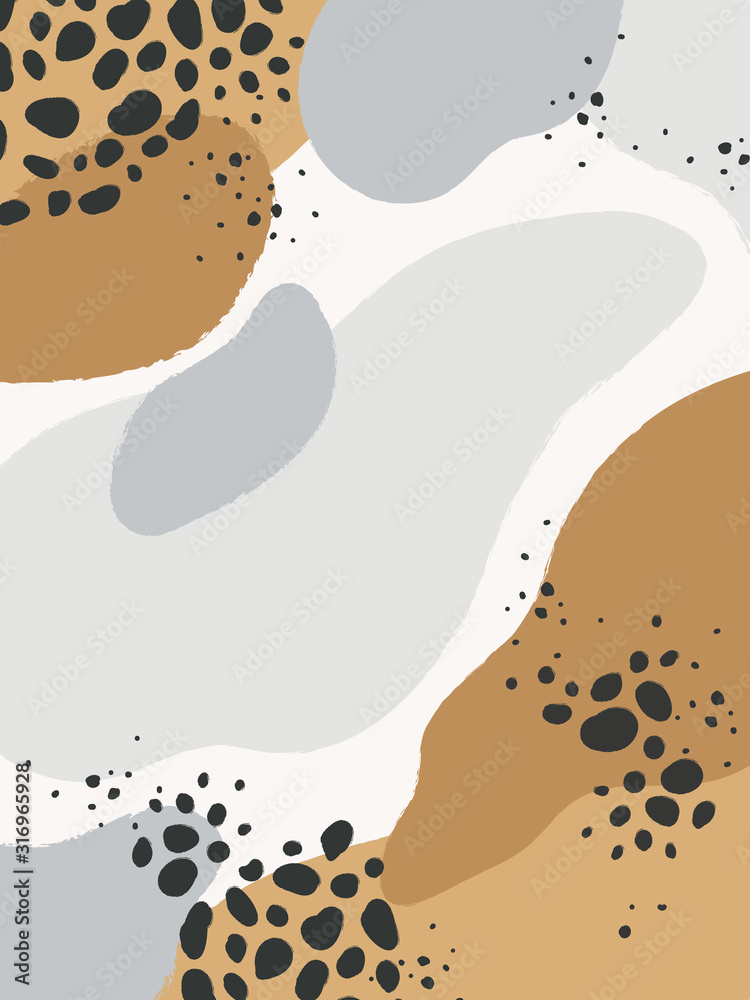 Vector abstract background in memphis style