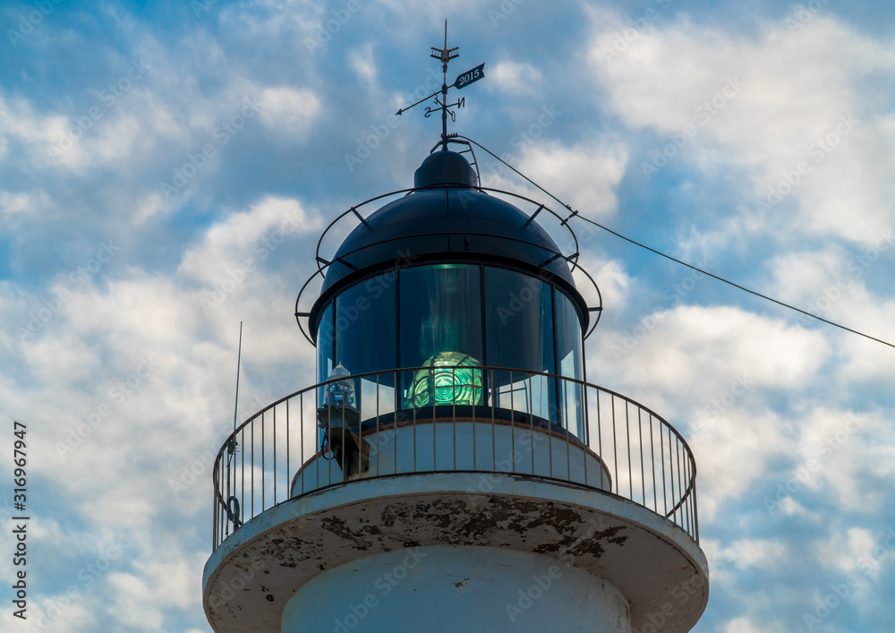 Cadaqués, Catalonia / Spain - December 1st, 2019: Cap de Creus Lighthouse