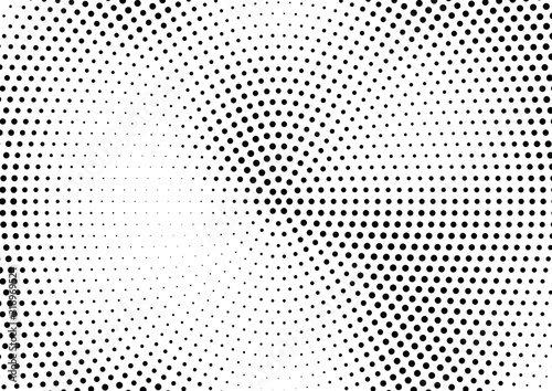 Abstract halftone dotted background. Futuristic grunge pattern, dot and circles.  Vector modern optical pop art texture for posters, sites, business cards, cover, postcards, labels, stickers layout.