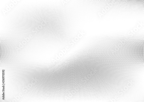 Abstract halftone dotted background. Monochrome grunge pattern with dot and circles. Vector modern pop art texture for posters, sites, business cards, cover, postcards, labels, stickers layout.