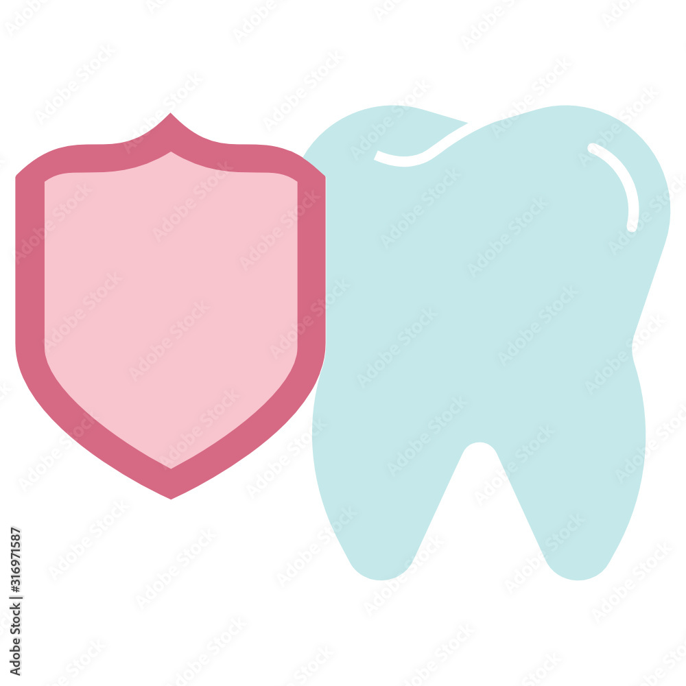Teeth Protection Concept, Dental Insurance Policy Vector Flat Icon Sign Design Concept Teeth Protection Concept, Dental Insurance Policy Vector Flat Icon Sign Design Concept
