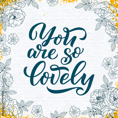 Hand drawn lettering compos...