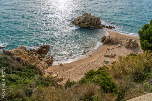 san pol de mar, calella mediterranean beach within the maresme 