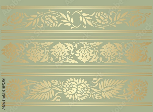 paisley floral pattern, textile , Rajasthan, royal India	