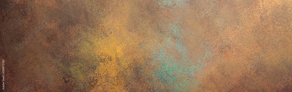 Beautiful grunge stucco texture, long banner, copy space