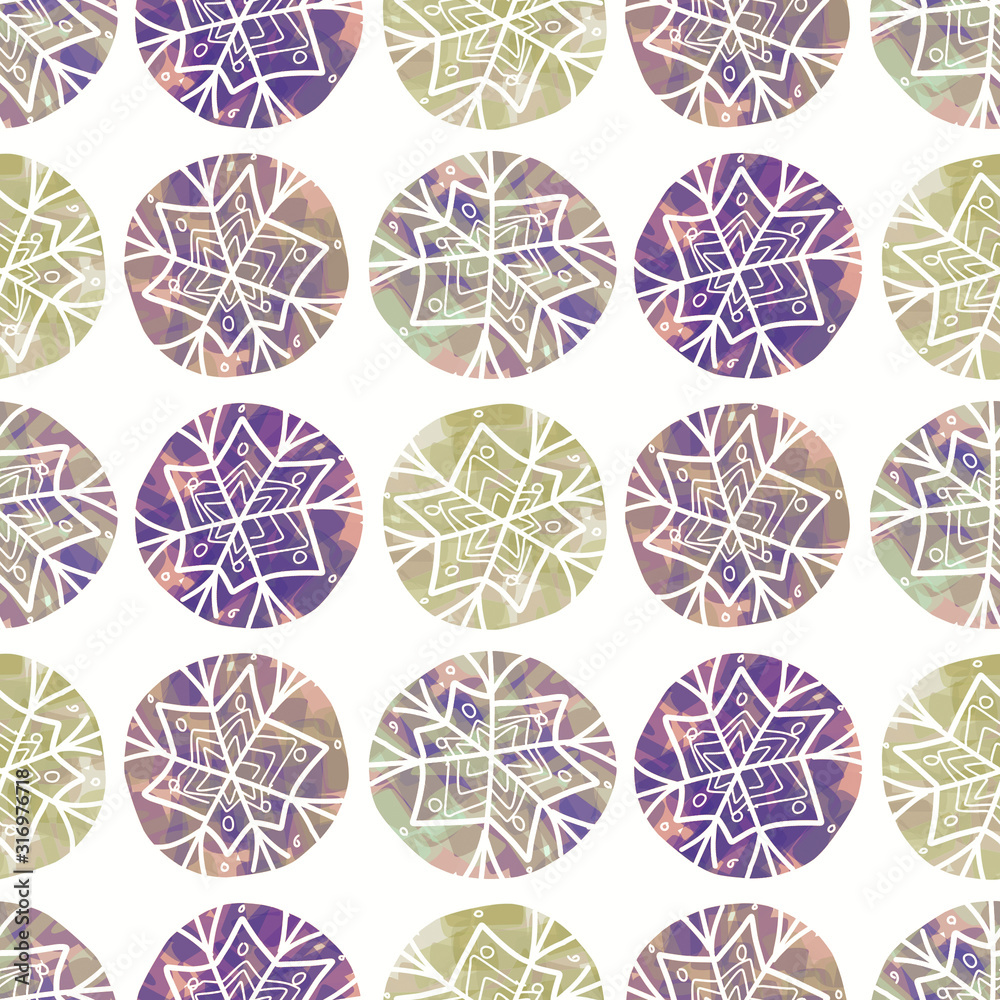 Flakes Seamless Pattern. Artistic Illustration. Flakes Seamless Pattern. Artistic Illustration.