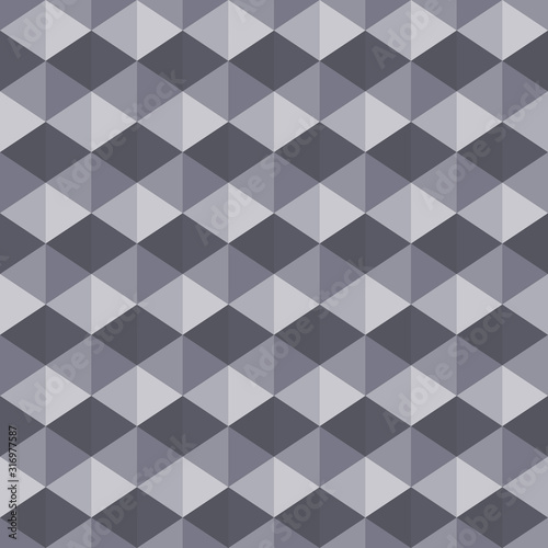 Abstract seamless vector pattern. Wallpaper in geometric ornamental style for design. Triangles background.