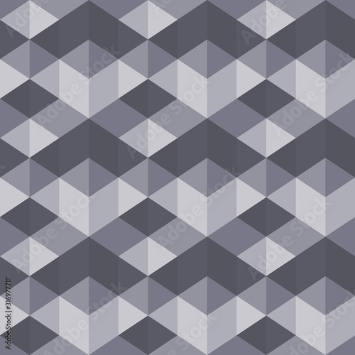 Abstract seamless vector pattern. Wallpaper in geometric ornamental style for design. Triangles background.