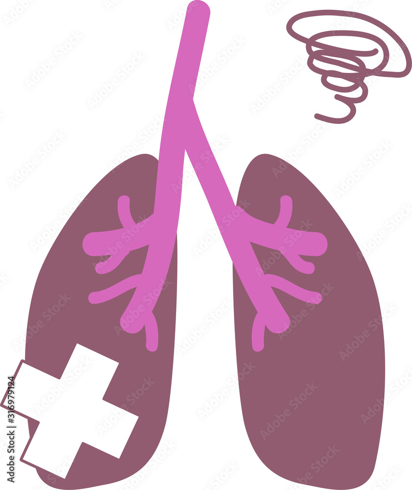 シンプルな不健康な肺のイラスト 内臓 消化器 Stock Vector Adobe Stock シンプルな不健康な肺のイラスト 内臓 消化器 Stock Vector Adobe Stock