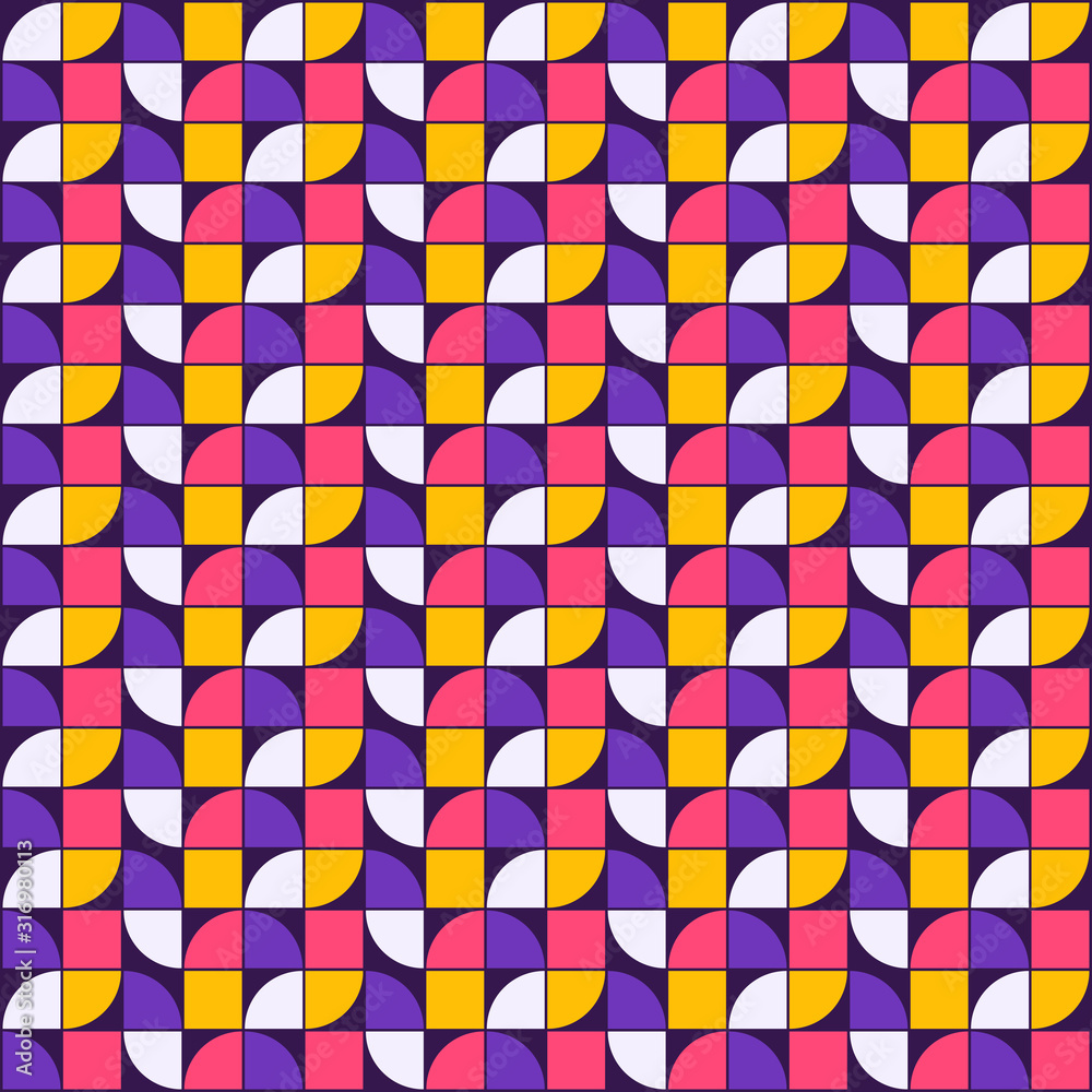 Modern geometric seamless pattern vector design.