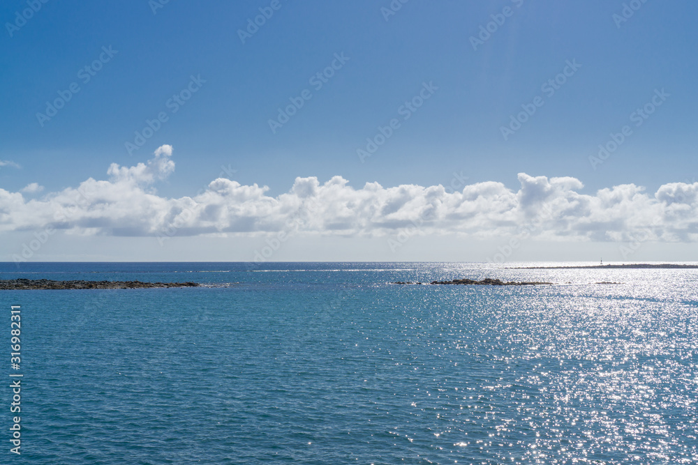 The Altantic Ocean at the island of Lanzarote