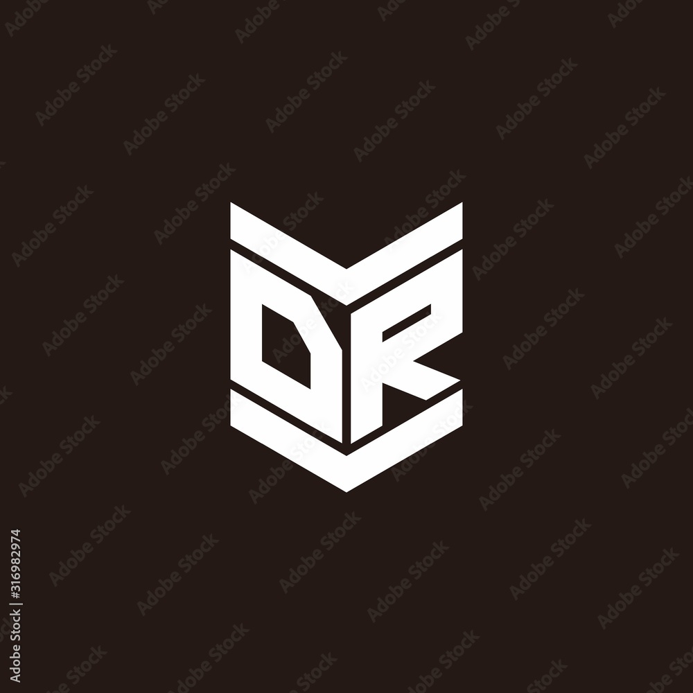 Logo alphabet monogram with emblem style Logo alphabet monogram with emblem style