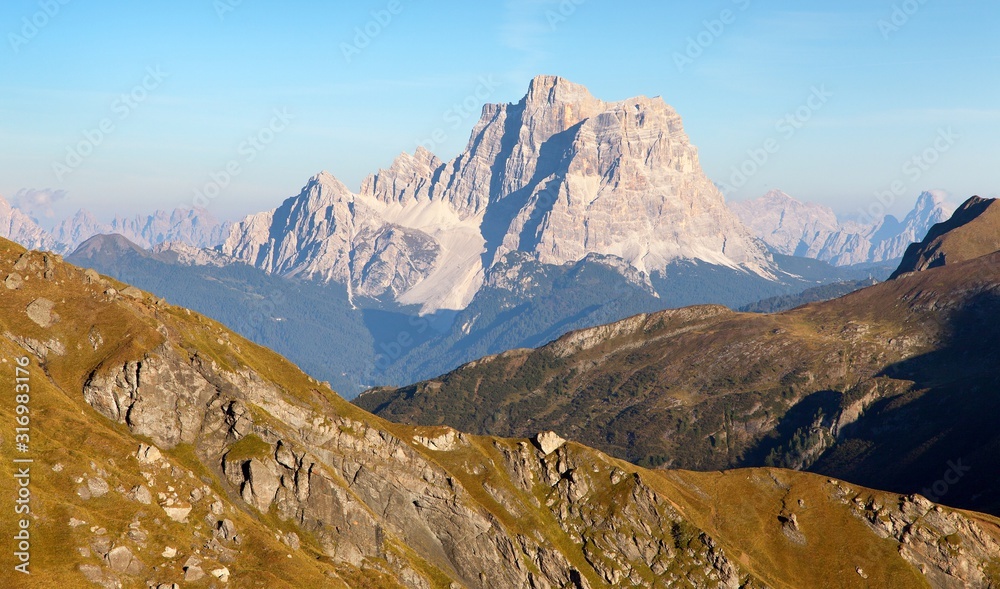 mount Pelmo, Alps Dolomites mountains, Italy