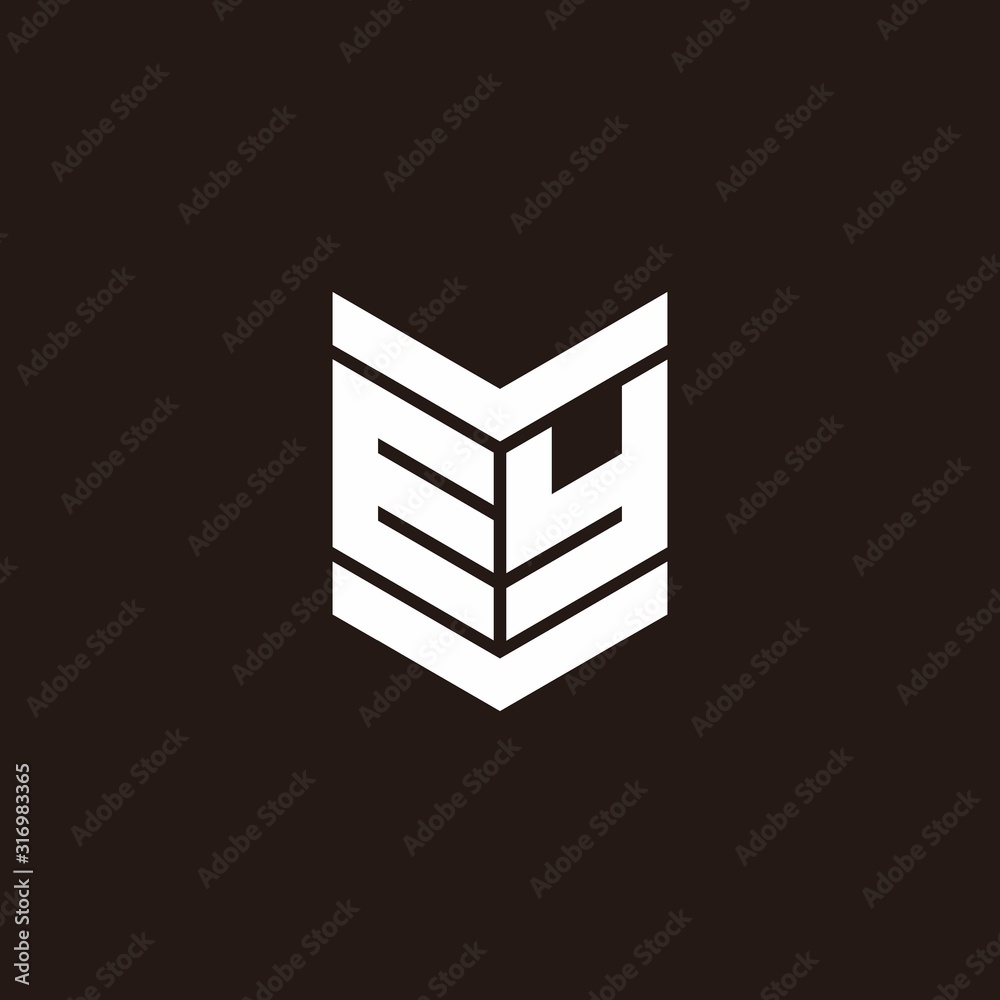 Logo alphabet monogram with emblem style Logo alphabet monogram with emblem style