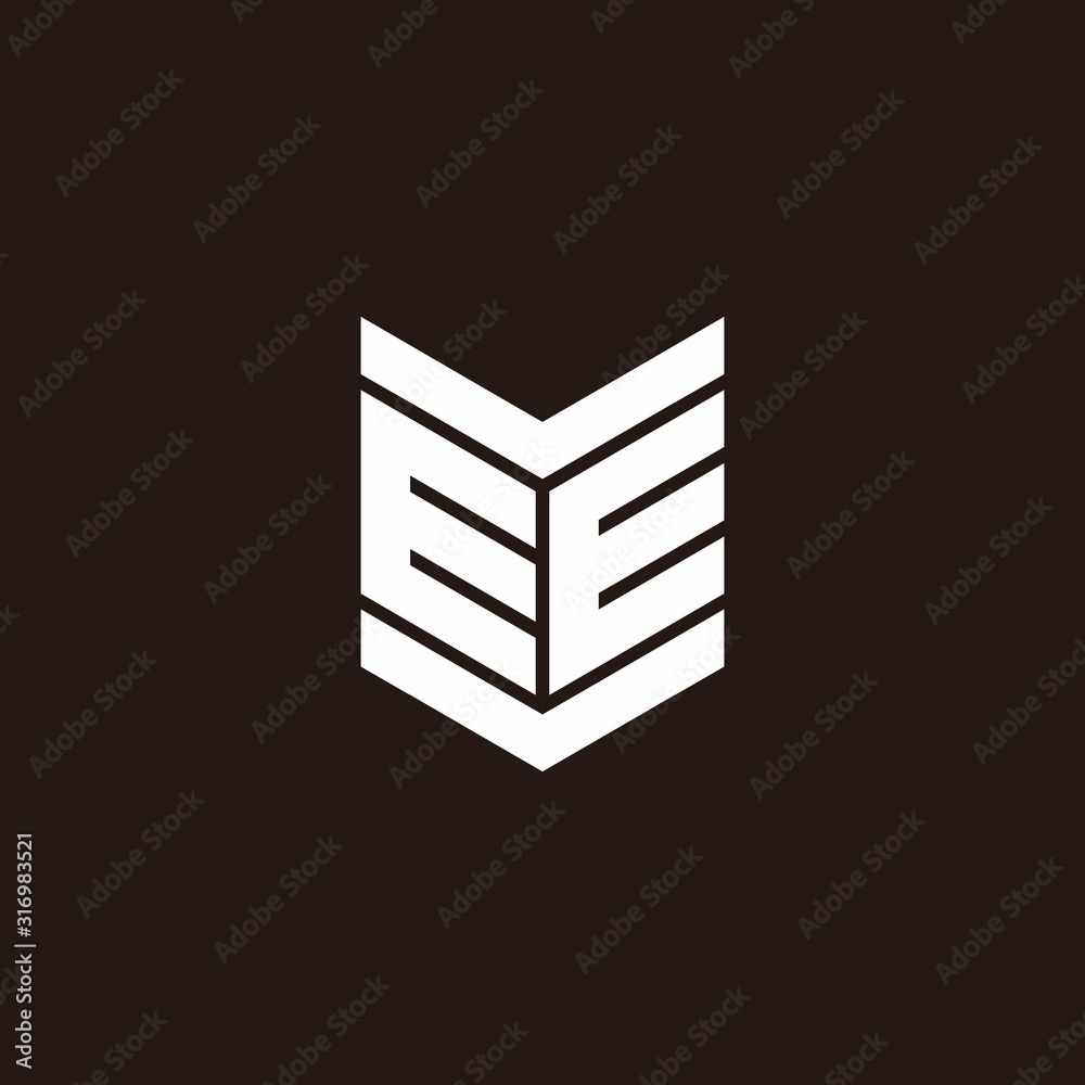 Logo alphabet monogram with emblem style Logo alphabet monogram with emblem style
