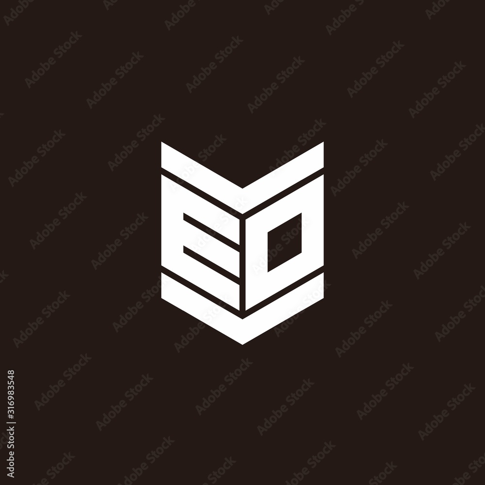 Logo alphabet monogram with emblem style Logo alphabet monogram with emblem style
